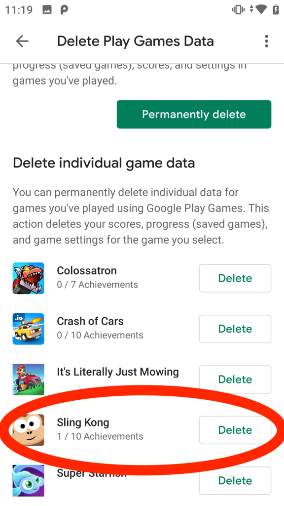 Sling Kong Reset Google Play Games Data Protostar Games